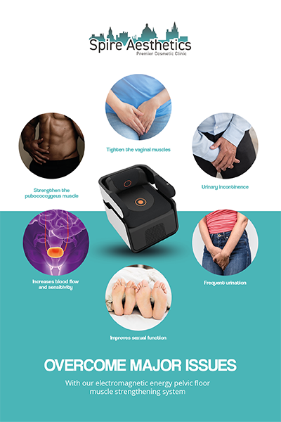 Image of EMS chair to treat Urine leakage Cambridge from Spire Aesthetics