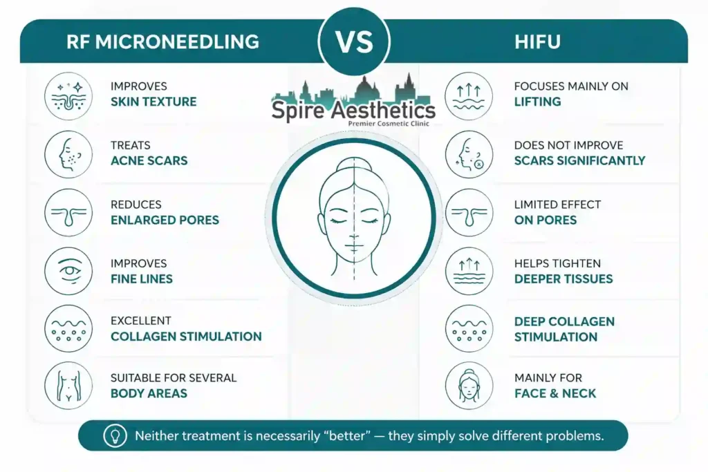 RF Microneedling vs HIFU: Which Treatment Gives Better Results Cambridge?